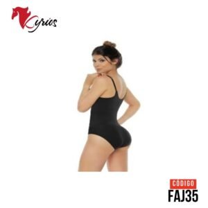 TALLAS : S M L XL    |   ?     Faja Body control senos libres con espalda en U  y  tipo  panty  arrugado  en  el  medio  en algodón .