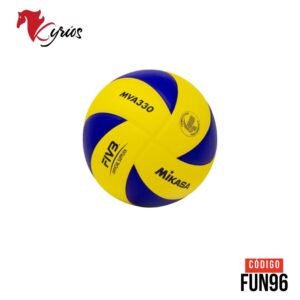 La pelota MIKASA V330W es un balón de entrenamiento y competición certificado por la FIVB