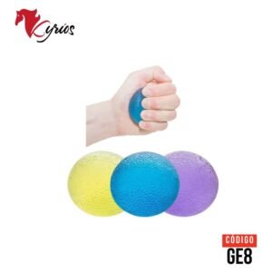 Incluye 3 unidades Esta pelota antiestrés para ejercitador manual de rehabilitación de gel de alta calidad es muy agradable de usar. Hay tres niveles diferentes de resistencia de pelota antiestrés entre los que puede elegir y tienen diferentes colores: AMARILLO: ofrece un ligero nivel de resistencia MORADO: ofrece una resistencia media AZUL: ofrece una gran resistencia