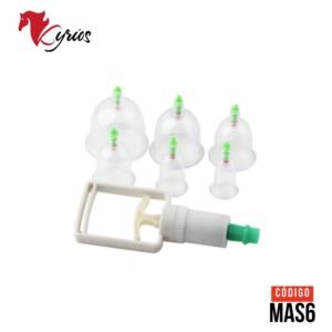 Set Vacuum Cupping 6 unidades para masajeador corporal