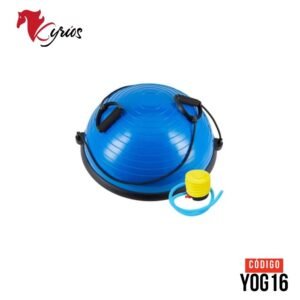 Semiesfera de equilibrio de PVC de 58 CM de diámetro CON EXTENSORES para entrenamiento funcional.