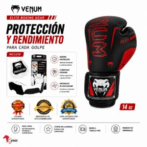 GUANTES DE BOXEO + BUCAL COLOR BLANCO