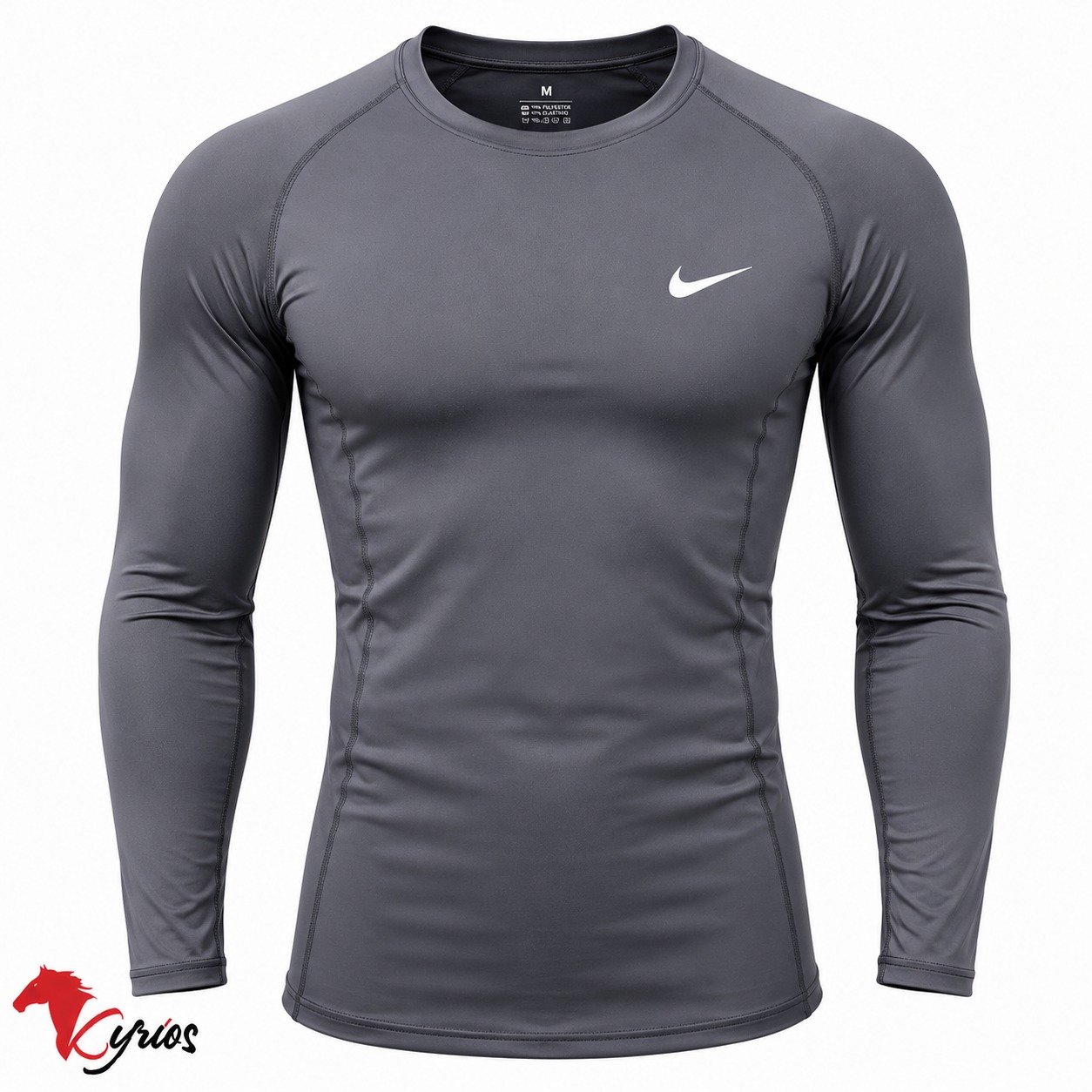 POLO LICRADO DEPORTIVO COLOR PLOMO OSCURO