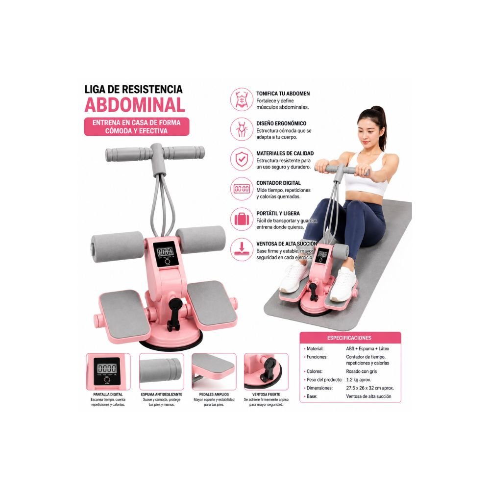 SOPORTE ABDOMINAL Y LIGAS DE RESISTENCIA