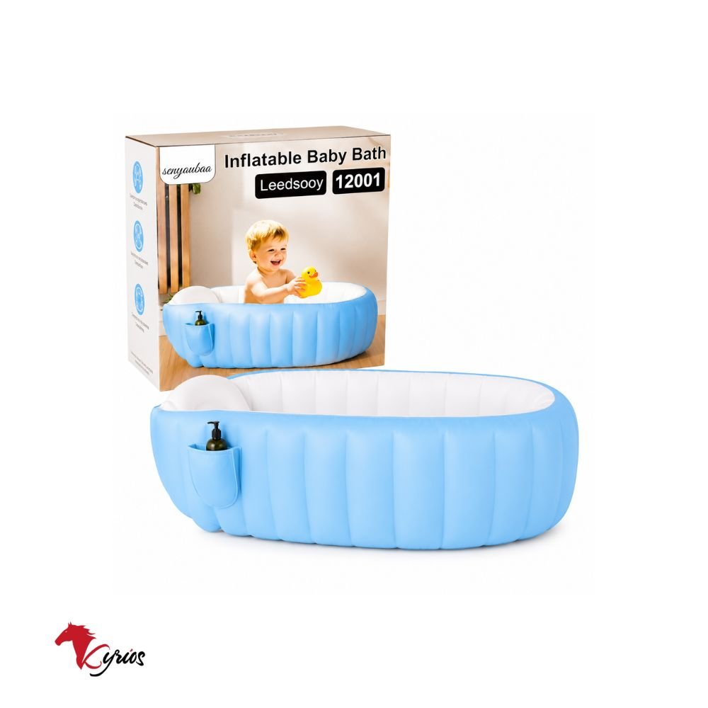 BAÑERA DE BEBE INFLABLE ANTIDESLIZANTE + INFLADOR - Imagen 2