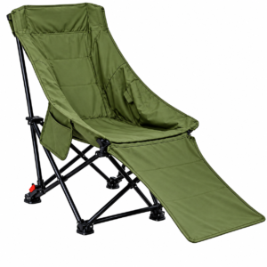 Silla de Camping Reclinable con Reposapiés
