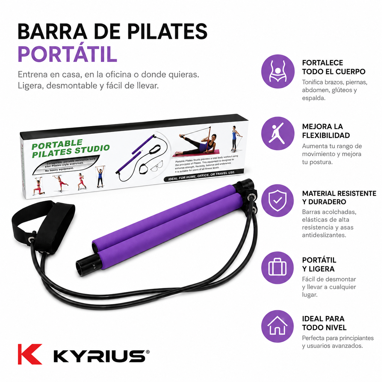 BARRA DE PILATES PORTATIL - Imagen 3