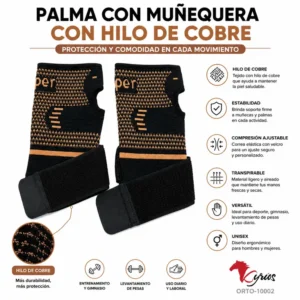 PALMA HILO DE COBRE MUÑEQUERA -PAR