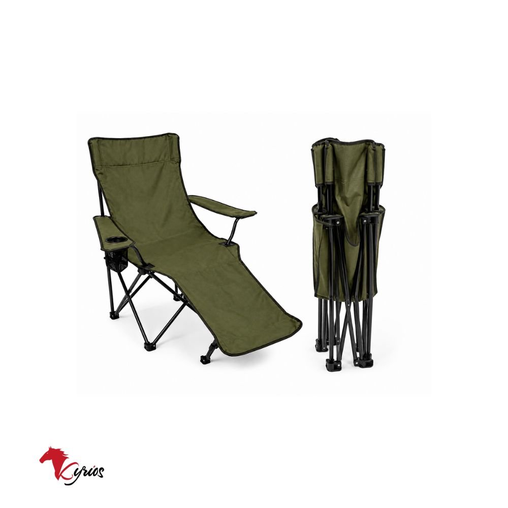 Silla de Camping Reclinable con Reposapiés - Imagen 2