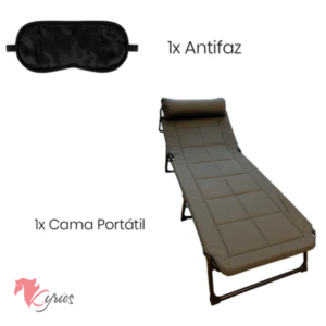 CAMA CAMPING PLEGABLE DE 6 POSICIONES + ACOLCHE