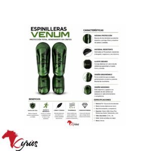 Canilleras Venum Elite Camufladas Verde