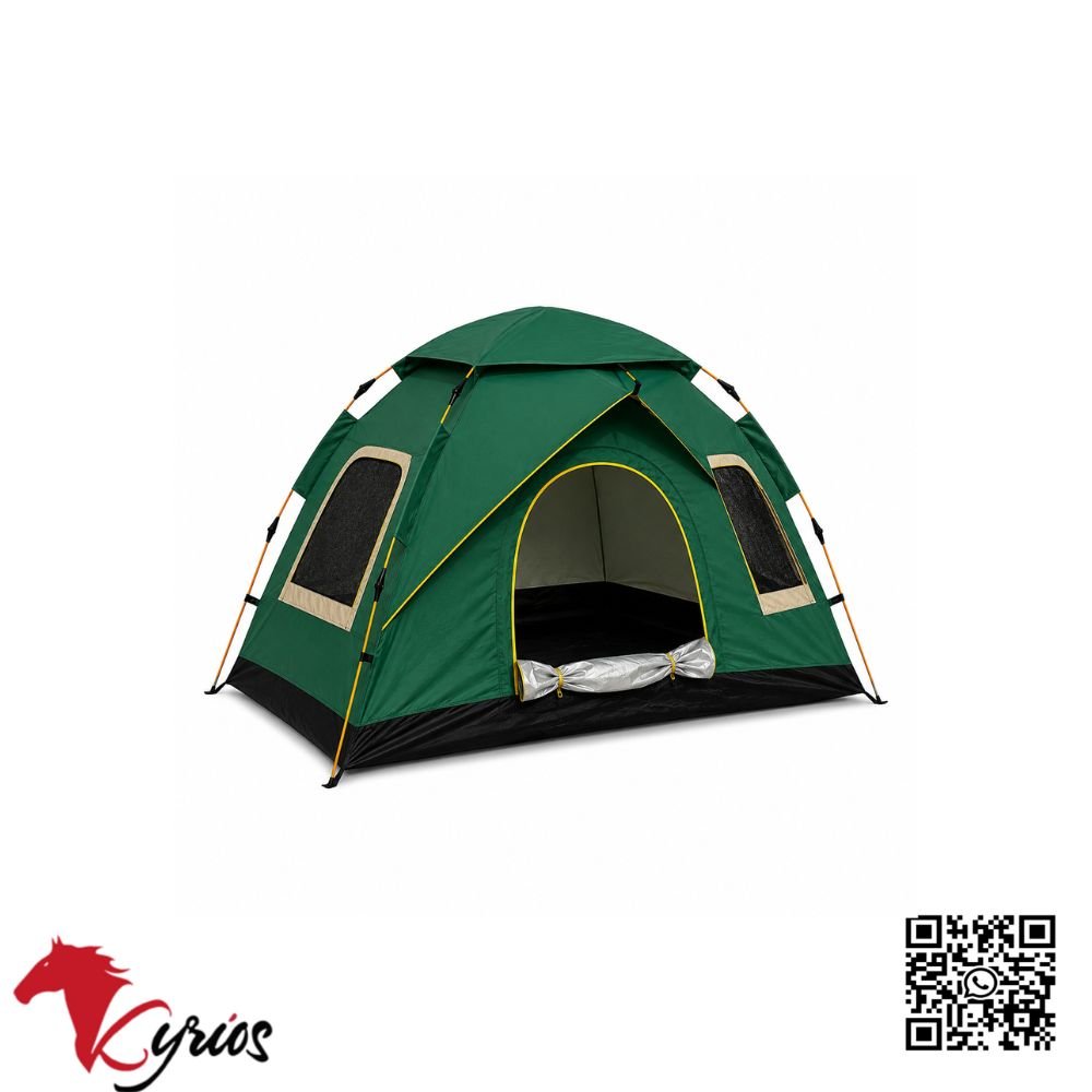 TIENDA DE CAMPAÑA VERDE CON COBERTOR DE 240 CM - Imagen 3