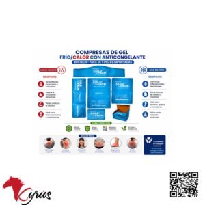 Pack de 5 Compresas de Gel FrĂo Calor Reutilizables