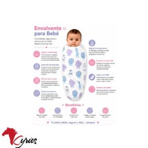 ENVOLVENTE ESTAMPADO PARA BEBE MAS ALMOHADA DE BEBE