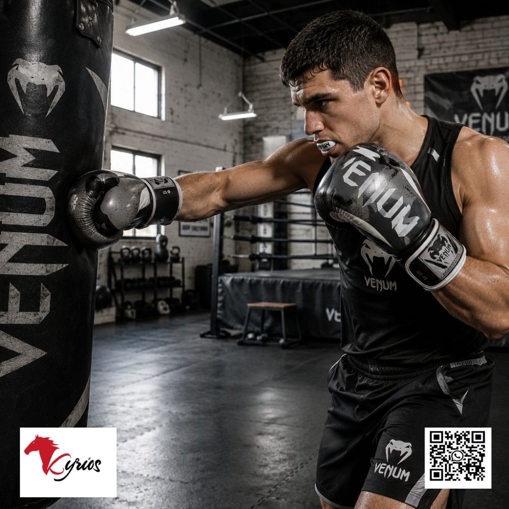 GUANTES DE BOX VENUM PLOMO 14 OZ MAS BUCAL VENUM - Imagen 3