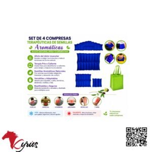 KIT DE 4 COMPRESAS AROMATICAS Y TERAPEUTICAS