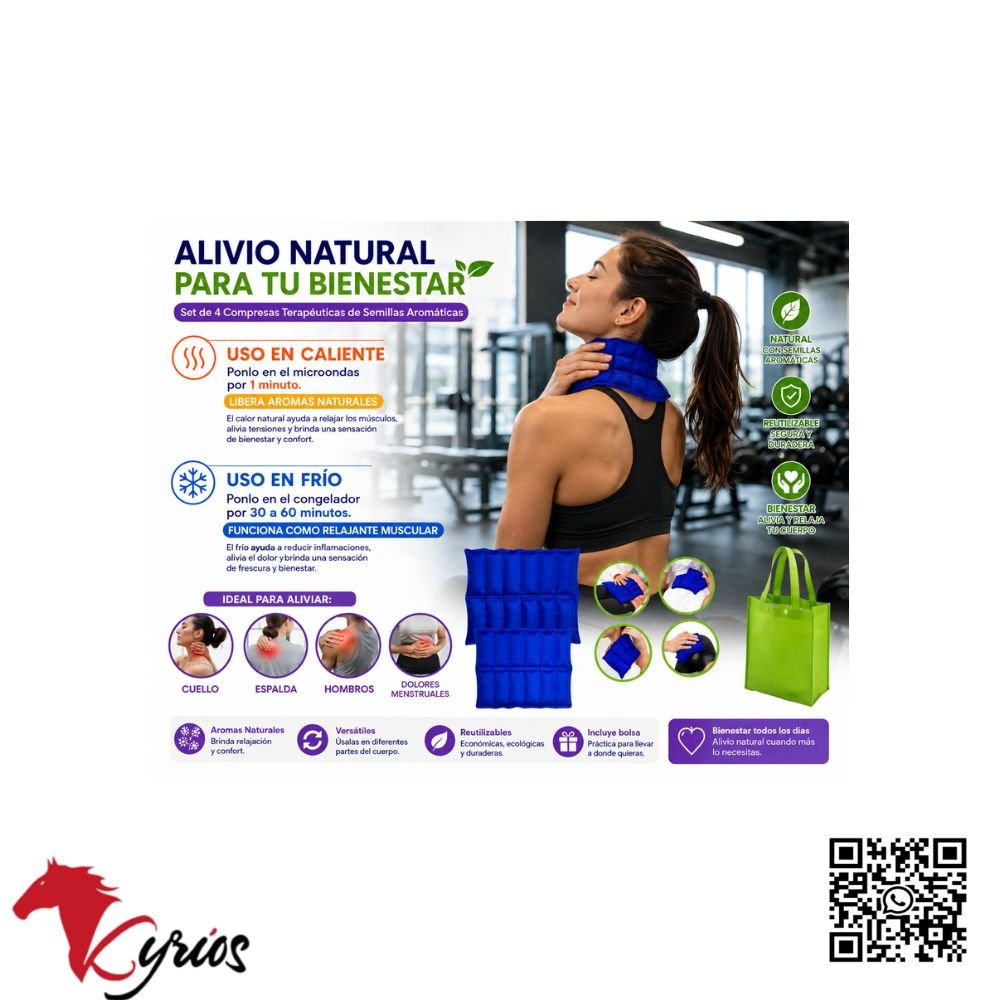 KIT DE 4 COMPRESAS AROMATICAS Y TERAPEUTICAS - Imagen 2