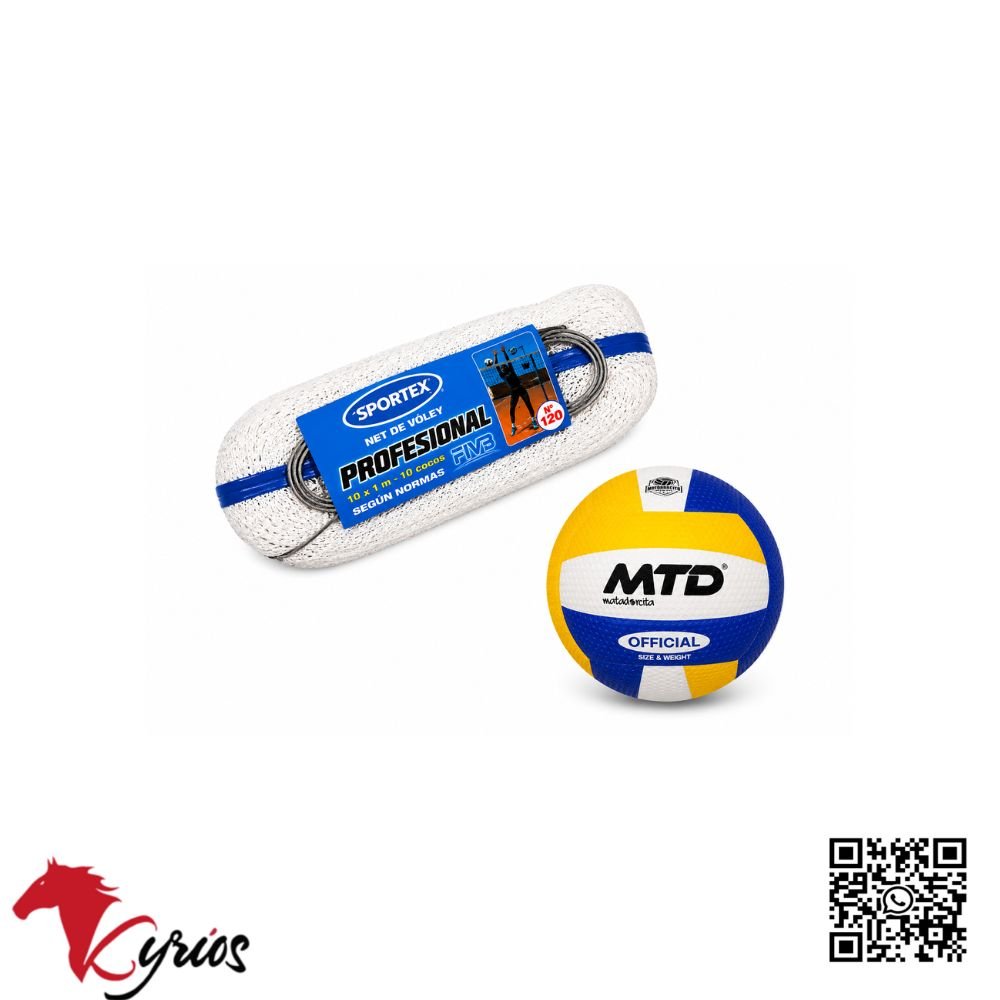 PACK DE NET PROFESIONAL 120 DE VOLEY MAS PELOTA - Imagen 4