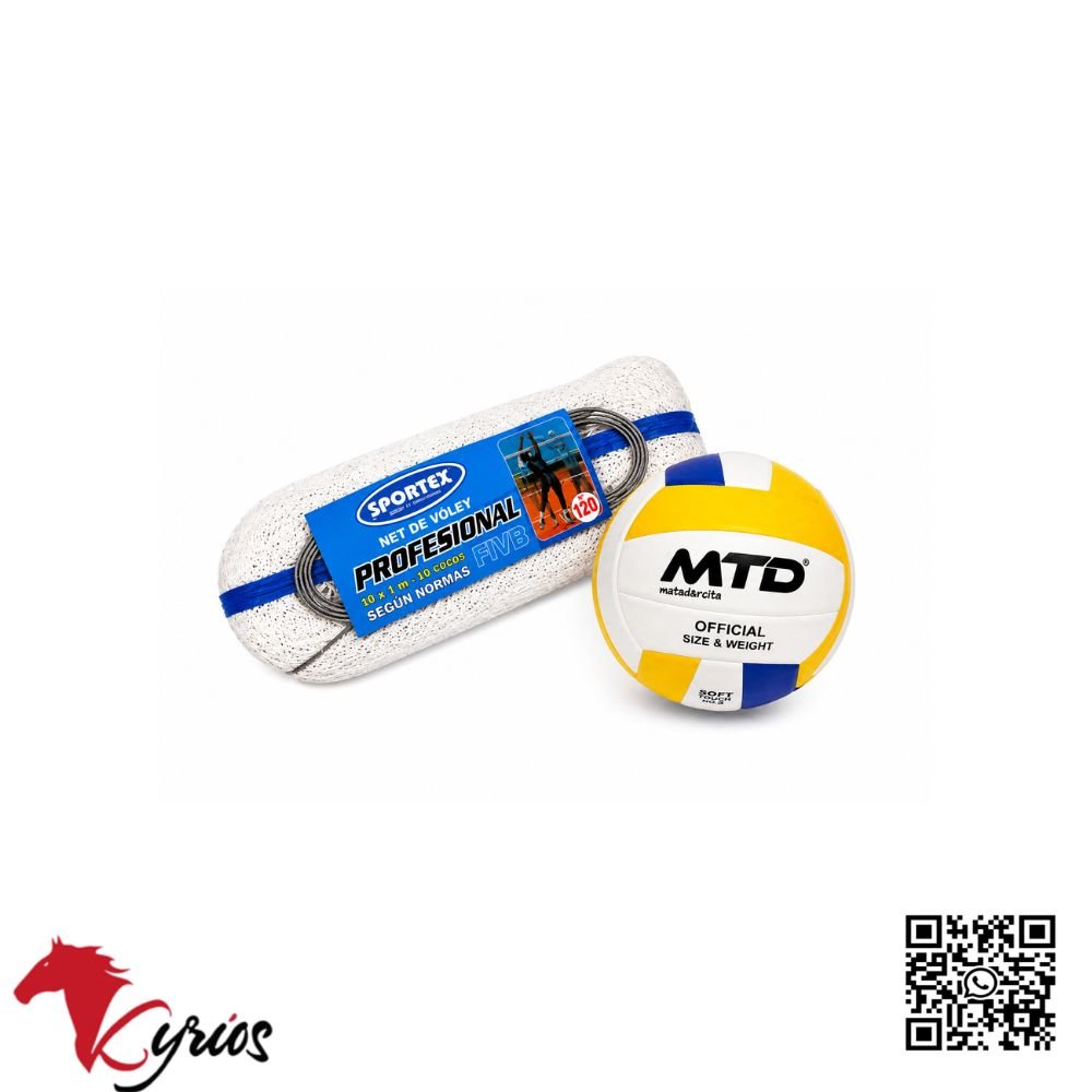 PACK DE NET PROFESIONAL 120 DE VOLEY MAS PELOTA - Imagen 3