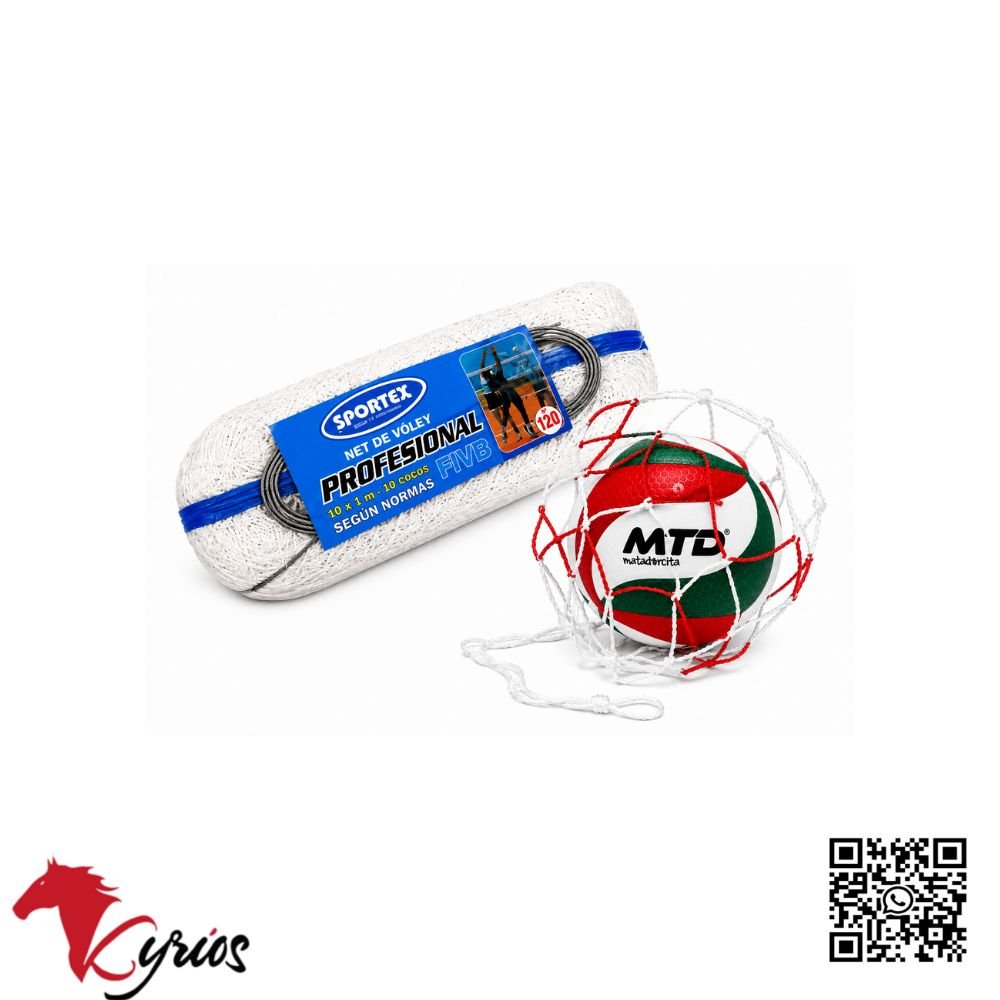 PACK DE NET PROFESIONAL 120 DE VOLEY MAS PELOTA - Imagen 2