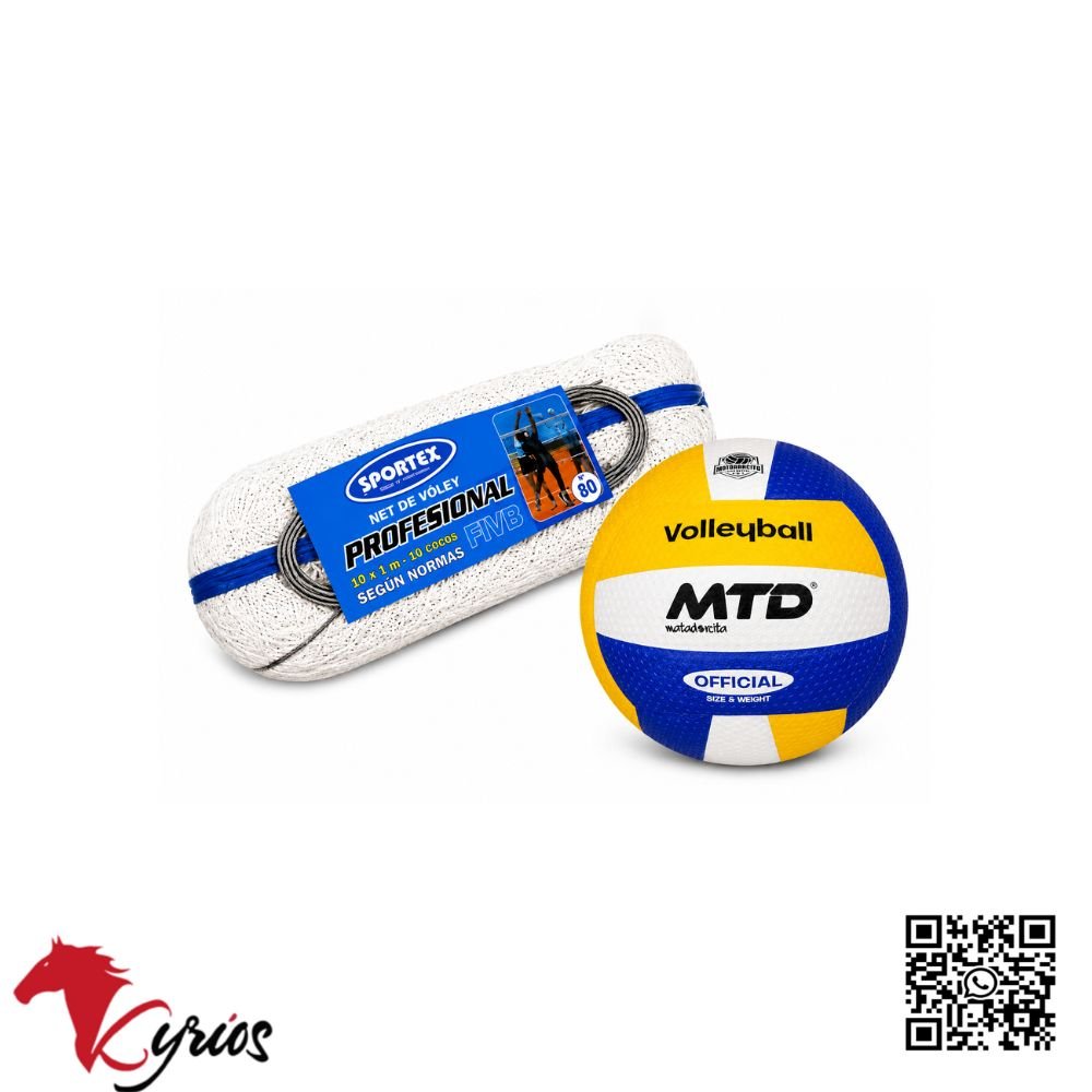PACK DE NET PROFESIONAL 80 DE VOLEY MAS PELOTA - Imagen 4