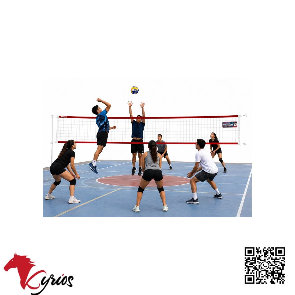 PACK DE NET SEMI PROFESIONAL 60 DE VOLEY MAS PELOTA - Imagen 6