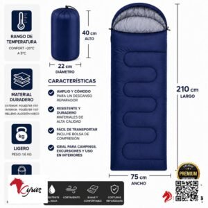 Bolsa De Dormir Color Azul Claro