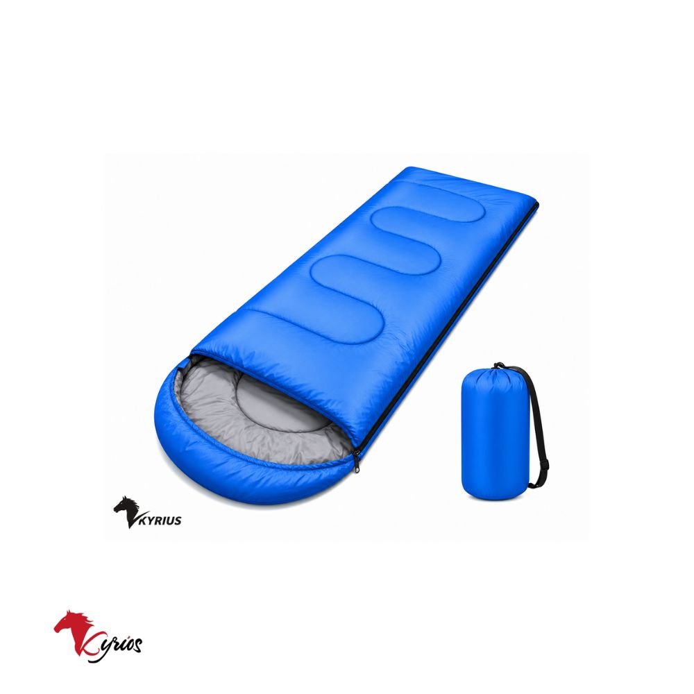 BOLSA DE DORMIR CELESTE CON TIENDA DE CAMPAÑA 2 EN 1 AUTOMATICO - Imagen 5