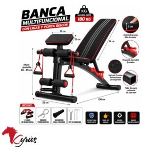 BANCA MULTIFUNCIONAL CON LIGAS Y PORTA DISCOS