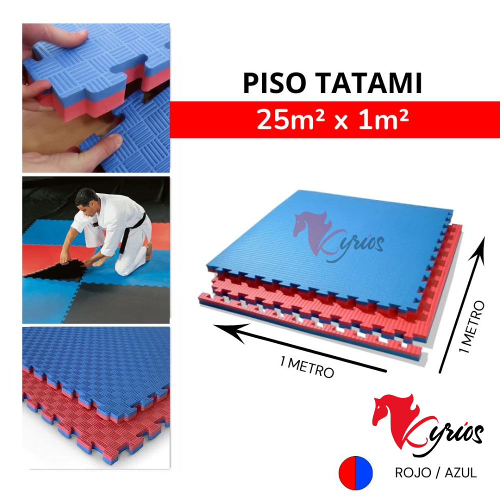 PACK DE 5 PISOS TATAMI DE 1 X 1 METRO ANTIDESLIZANTE