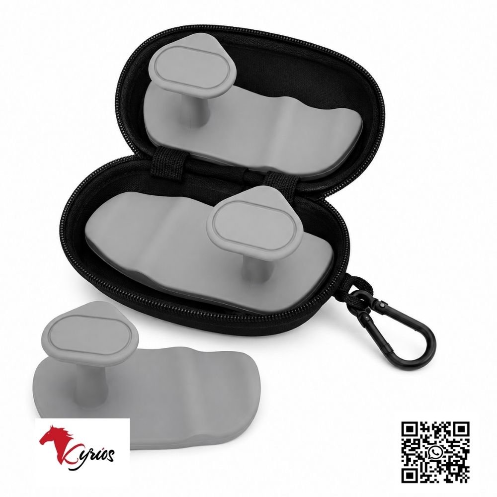 PAR DE CALLERAS DE ENTRENAMIENTO CON SILICONA COLOR PLOMO - Imagen 2