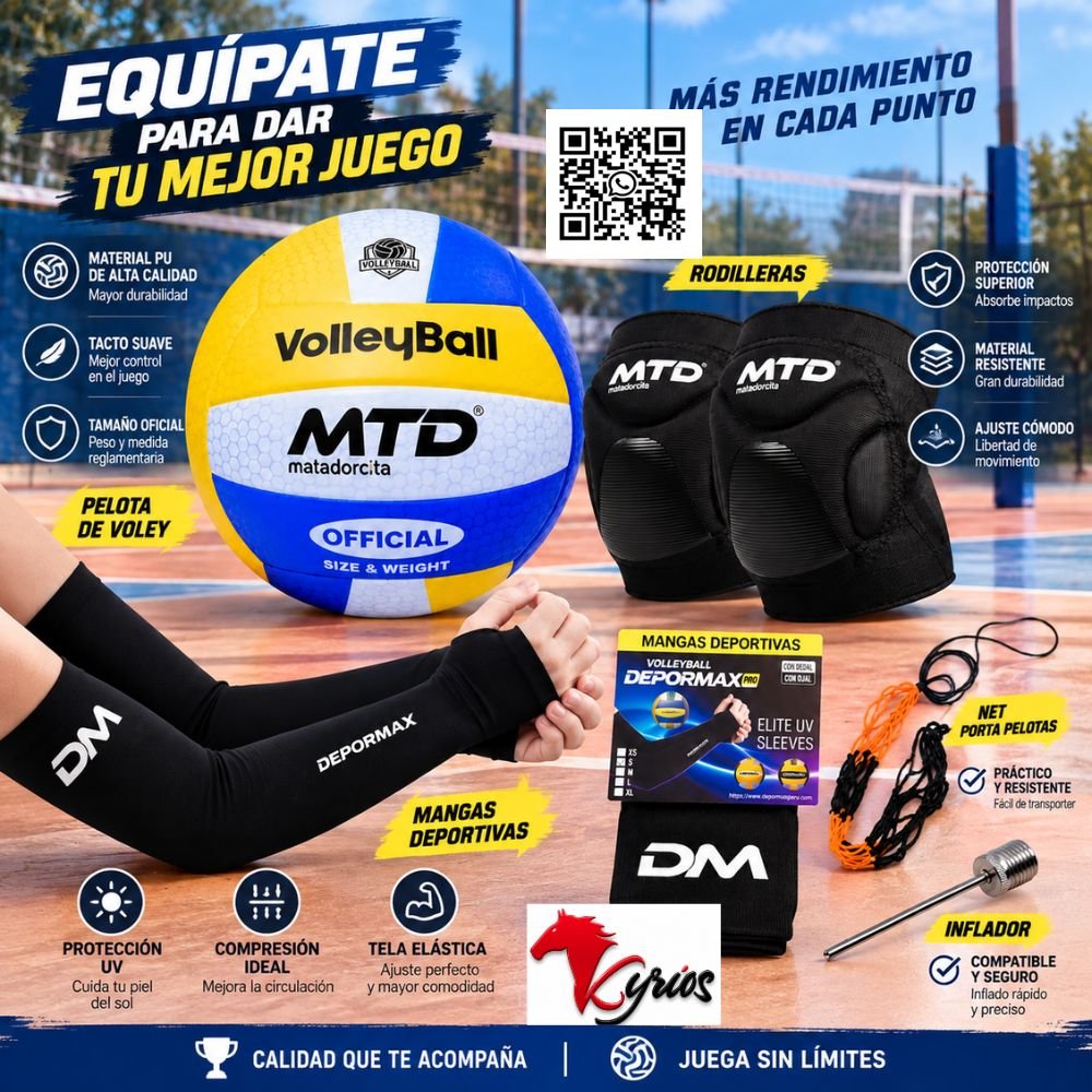 KIT VOLET PELOTA MTD CON MANGAS TALLA S Y PAR DE RODILLERAS TALLA S - Imagen 4
